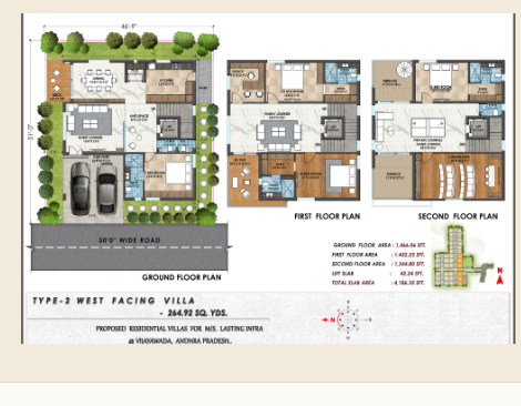 West Â· 268 Sq.Yds plan