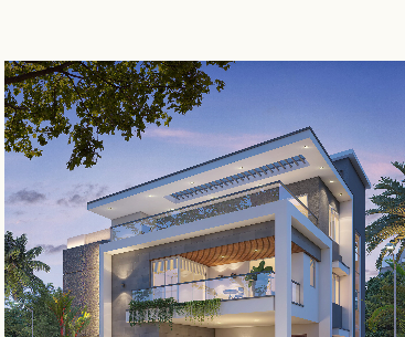 Villa at twilight